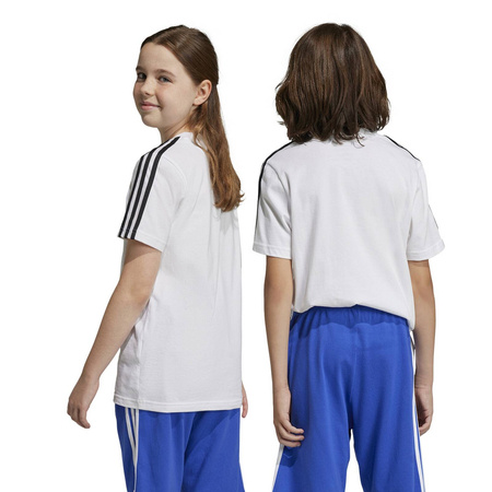 Koszulka dziecięca adidas ESSENTIALS 3-STRIPES biała IC0605