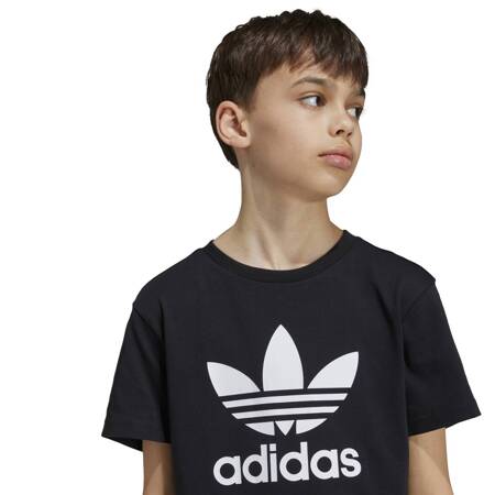 Koszulka dziecięca adidas TREFOIL czarna IY7421