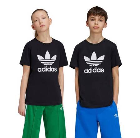 Koszulka dziecięca adidas TREFOIL czarna IY7421