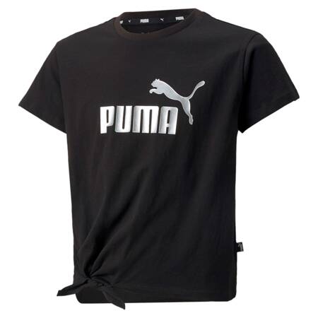 Koszulka dziewczęca Puma ESS+ LOGO KNOTTED czarna 84695601