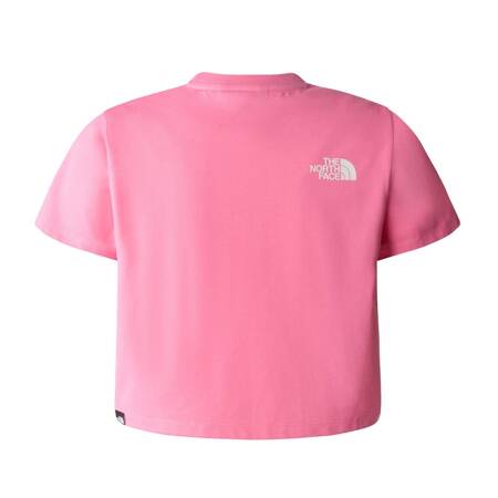 Koszulka dziewczęca The North Face S/S CROP EASY różowa NF0A87T7PIH