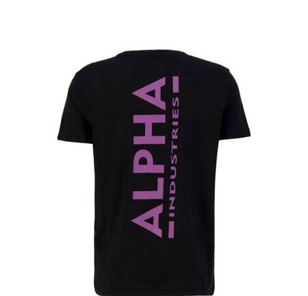 Koszulka męska Alpha Industries BACKPRINT czarna 128507-682