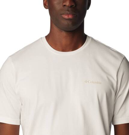 Koszulka męska Columbia EXPLORERS CANYON BACK biała 2036451103