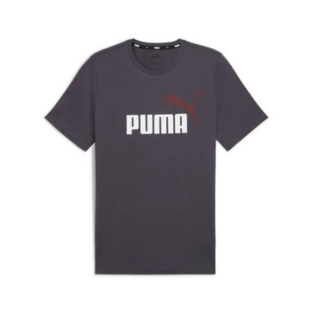 Koszulka męska Puma ESS+ 2 COL LOGO szara 58675969