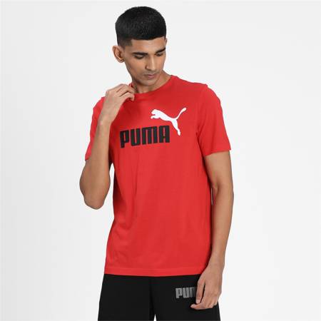 Koszulka męska Puma ESS+ 2 COL Logo czerwona 58675911