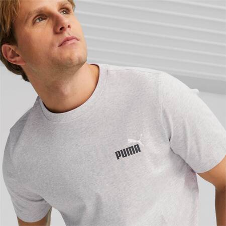 Koszulka męska Puma ESS+ 2 COL Small Logo szara 67447004