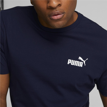 Koszulka męska Puma Ess Small Logo granatowa 58666806