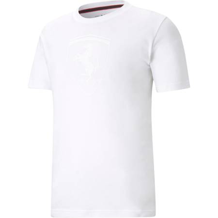 Koszulka męska Puma FERRARI RACE BIG SHIELD biała 53147005
