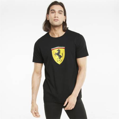 Koszulka męska Puma FERRARI RACE COLORED BIG SHIELD czarna 53169101