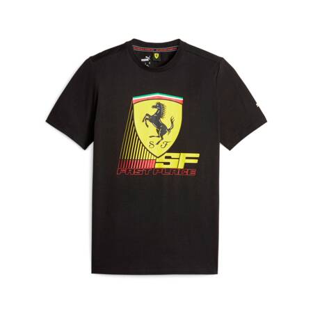 Koszulka męska Puma FERRARI RACE COLORED BIG SHIELD czarna 62095201