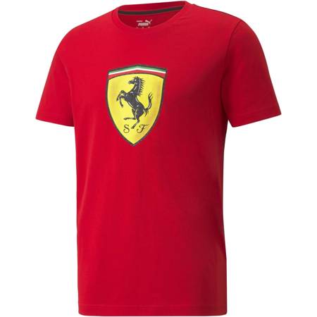 Koszulka męska Puma FERRARI RACE COLORED BIG SHIELD czerwona 53169102