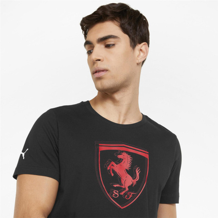 Koszulka męska Puma FERRARI RACE TONAL BIG SHIELD czarna 53375201