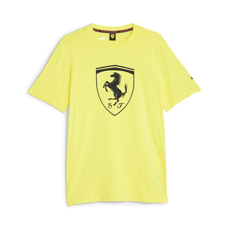 Koszulka męska Puma FERRARI RACE TONAL BIG SHIELD żółta 62095104