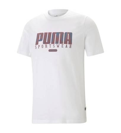 Koszulka męska Puma Graphics Retro biała 67448602