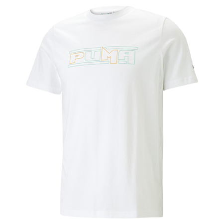 Koszulka męska Puma SWXP Graphic biała 53821902