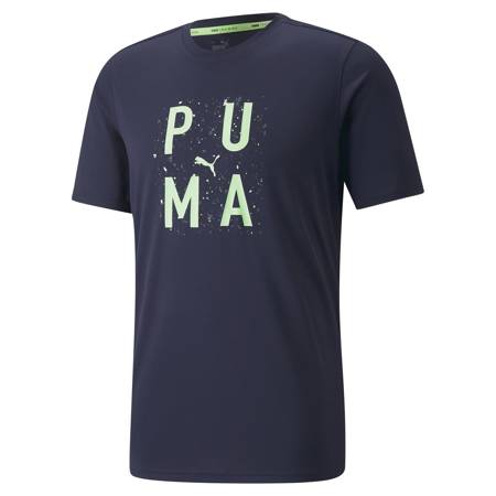 Koszulka męska Puma TRAINING GRAPHIC granatowa 52154206