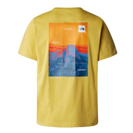 Koszulka męska The North Face FOUNDATION HEATGRAPHIC żółta NF0A882XQOA