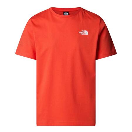 Koszulka męska The North Face S/S REDBOX czerwona NF0A87NP5OM