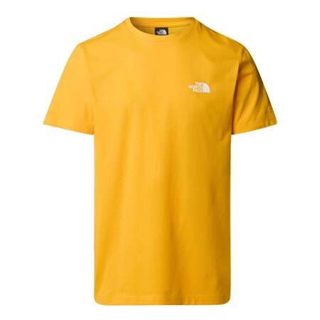 Koszulka męska The North Face S/S SIMPLE DOME żółta NF0A87NG56P