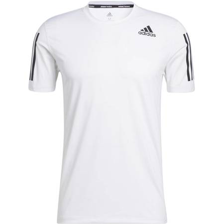 Koszulka męska adidas TECHFIT 3-STRIPES FITTED biała GM0509