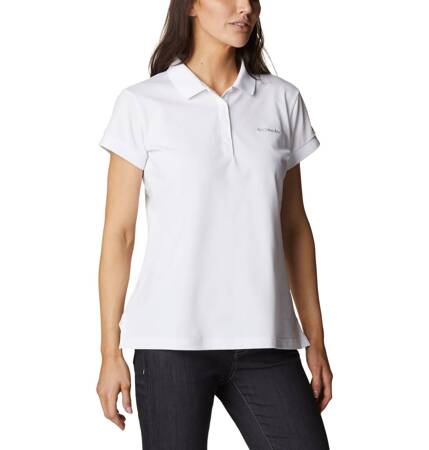 Koszulka polo damska Columbia LAKESIDE TRAIL SOLID PIQUE biała 1891342101