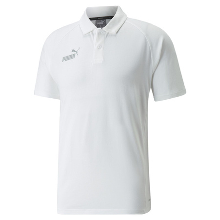 Koszulka polo męska Puma Teamfinal Casuals biała 65738404