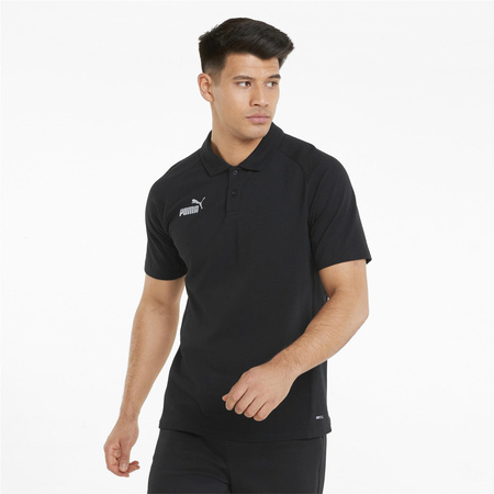 Koszulka polo męska Puma Teamfinal Casuals czarna 65738403