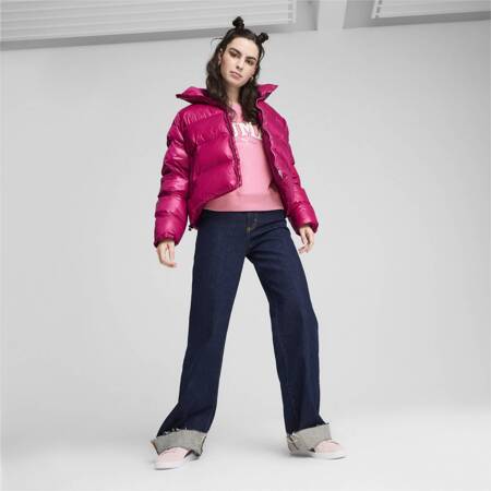 Kurtka damska Puma SHINY PUFFER różowa 62651445