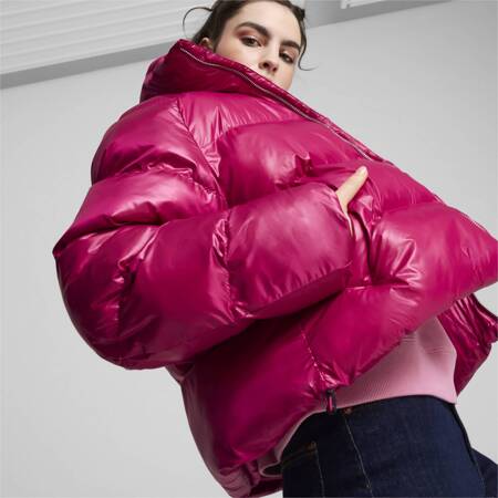 Kurtka damska Puma SHINY PUFFER różowa 62651445