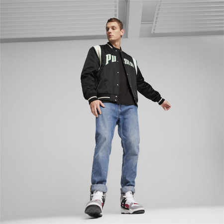 Kurtka męska Puma TEAM VARSITY czarna 62369101