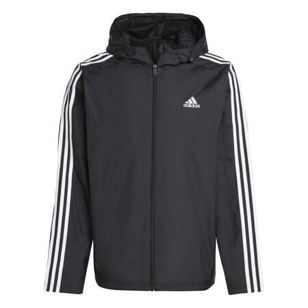 Kurtka przejściowa męska adidas ESSENTIALS 3-STRIPES WOVEN czarna IB0381