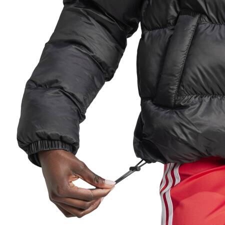 Kurtka puchowa damska adidas SHORT PUFFER czarna JD0420