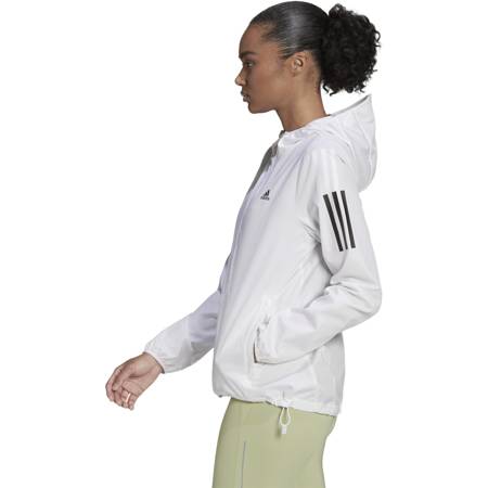 Kurtka wiatrówka damska adidas OWN THE RUN WINDBREAKER biała HB9369