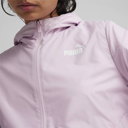 Kurtka z kapturem damska Puma ESS SOLID WINDBREAKER fioletowa 84749462