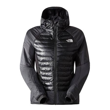 Kurtka z kapturem damska The North Face MACUGNAGA HYBRID INSULATION szara NF0A851YMN8