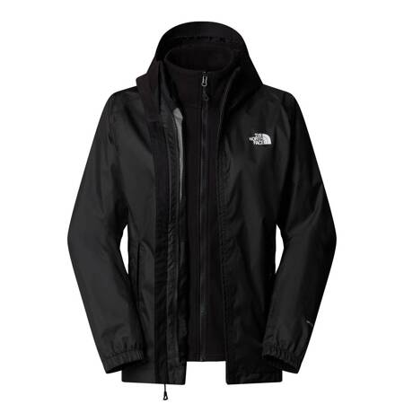 Kurtka z kapturem damska The North Face RESOLVE TRICLIMATE 3W1 czarna NF0A55HI4HF