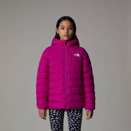 Kurtka z kapturem dziewczęca The North Face REVERSIBLE PERRITO różowa NF0A88UE1I7