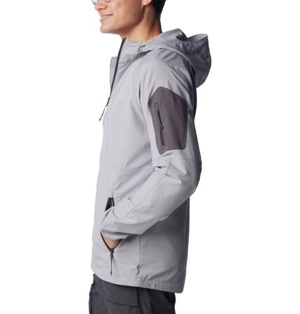 Kurtka z kapturem męska Columbia TALL HEIGHTS SOFTSHELL szara 1975591039