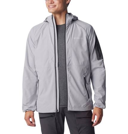 Kurtka z kapturem męska Columbia TALL HEIGHTS SOFTSHELL szara 1975591039