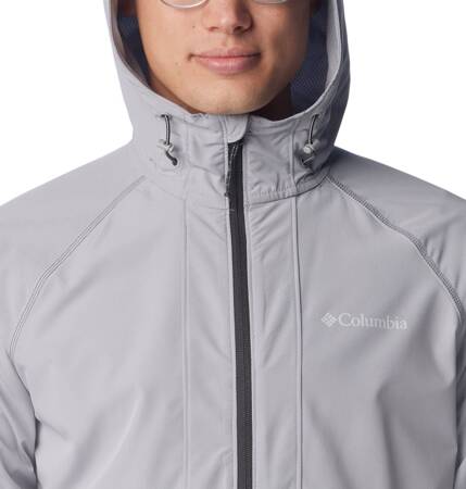 Kurtka z kapturem męska Columbia TALL HEIGHTS SOFTSHELL szara 1975591039