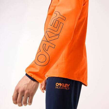 Kurtka z kapturem męska Oakley ELEMENTS SHELL pomarańczowa FOA404017-71G