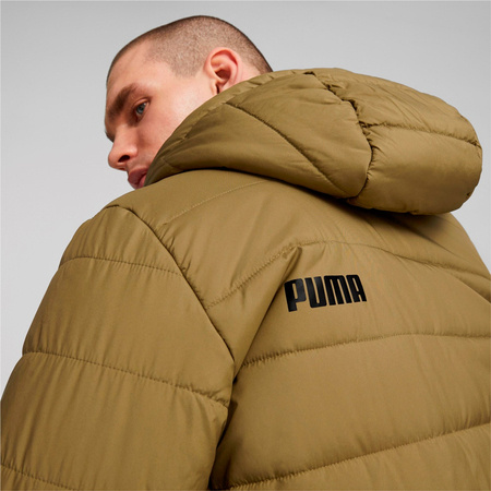 Kurtka z kapturem męska Puma ESS PADDED brązowa 84893893