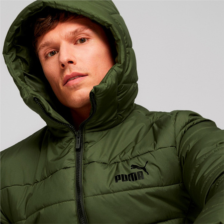 Kurtka z kapturem męska Puma ESS PADDED zielona 84893831