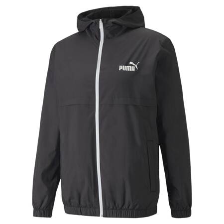 Kurtka z kapturem męska Puma ESS SOLID WINDBREAKER czarna 84748401