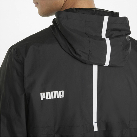 Kurtka z kapturem męska Puma ESS SOLID WINDBREAKER czarna 84748401