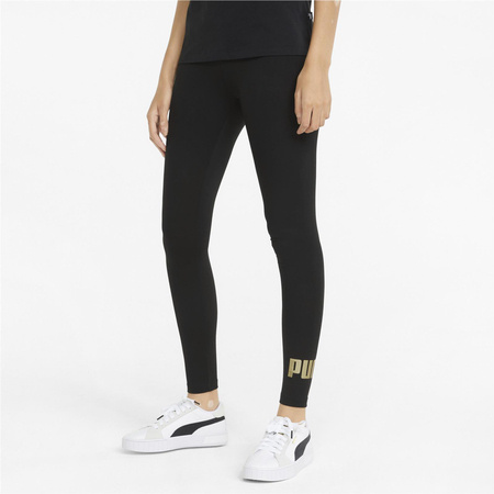 Legginsy damskie Puma ESSENTIAL+ METALLIC czarne 84830701