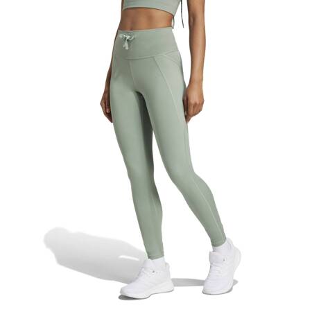 Legginsy do biegania damskie adidas RUNNING ESSENTIALS 7/8 zielone JJ3068