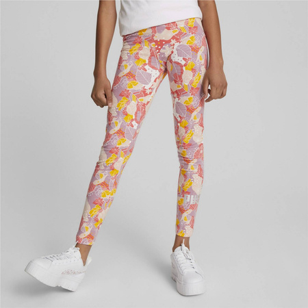 Legginsy dziewczęce Puma ESS+ BLOOM AOP wielokolorowe 67031435