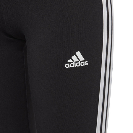 Legginsy dziewczęce adidas ESSENTIALS 3-STRIPES czarne IC3623