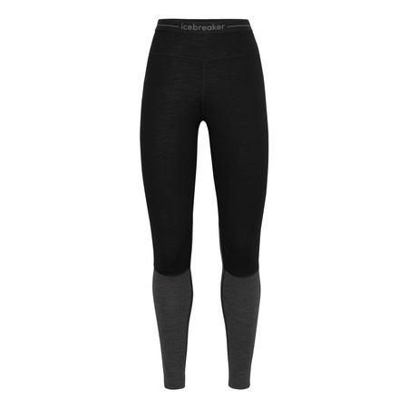 Legginsy termiczne damskie Icebreaker ZONEKNIT 200 czarne IB0A56HE091